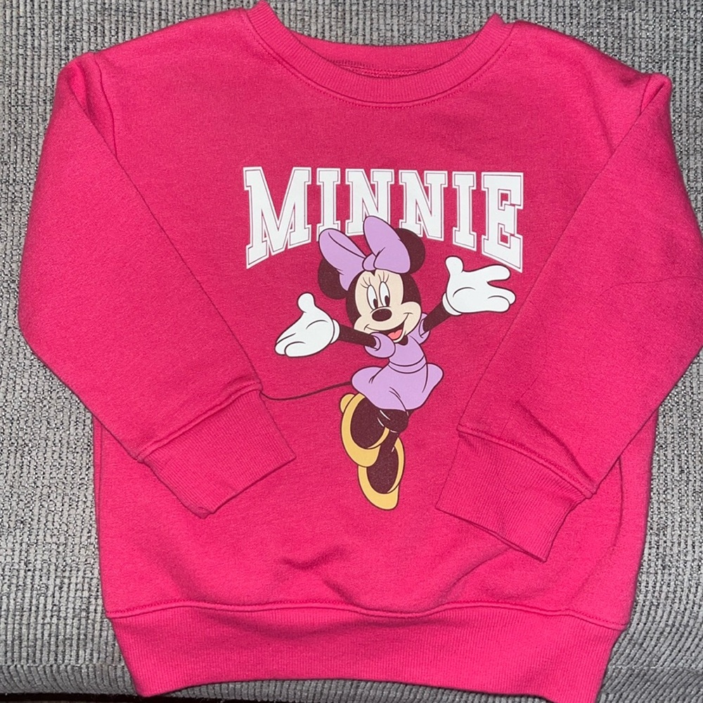 Disney Pink Minnie Mouse Pullover Sweatshirt